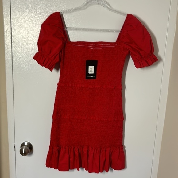 Red dress, size M, stretchy  summer dress - Picture 2 of 4